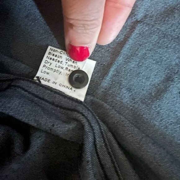 Neufig Mens Long Sleeve Shirt XL Black & Plaid Accents Button-down front - Picture 5 of 11